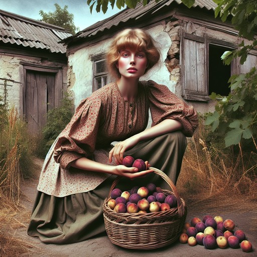 Корзина в саду
