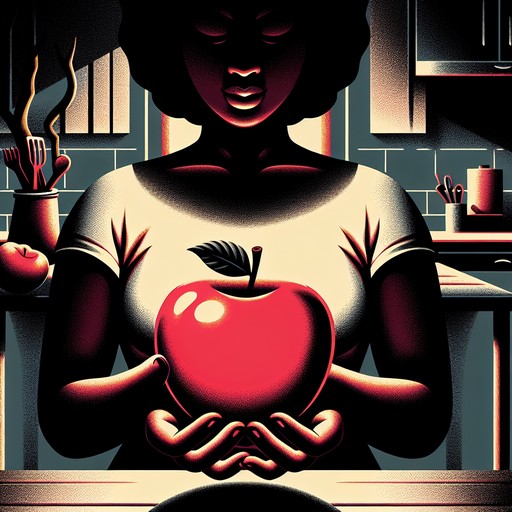 Яблоко на кухне