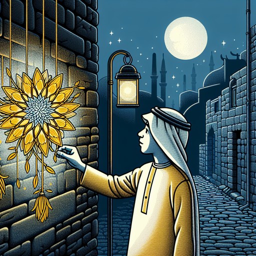 Цветок с одинокой стены