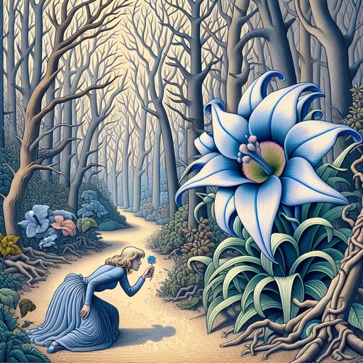 Синий цветок