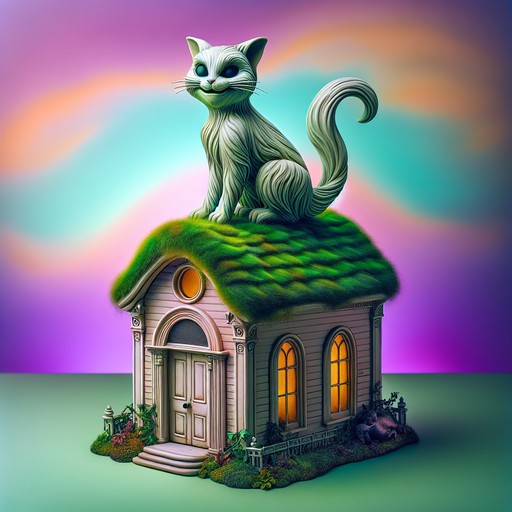 Кот на крыше